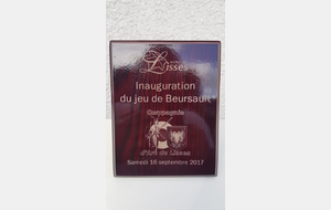 Inauguration du Beursault de la compagnie de Lisses