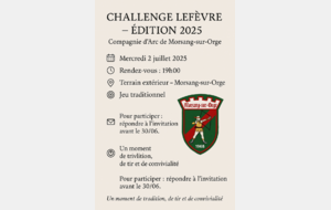 Repas de fin d'année et challenge Lefèvre